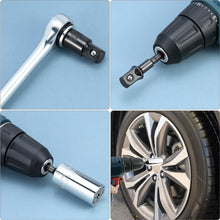 Carica l'immagine nel visualizzatore di Gallery, QWORK® 12 pezzi adattatore a bussola set, 1/4", 1/2", 3/8", 4 pezzi socket ratchet converter,nero