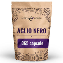 Carica l'immagine nel visualizzatore di Gallery, Aglio Nero Fermentato Estratto 15:1-365 Capsule Alto Dosaggio Vegane