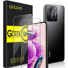 Carica l'immagine nel visualizzatore di Gallery, QULLOO Pellicola Vetro Temperato per Redmi Note 12S, 2 Pezzi Pellicola Protettiva e 2 Pezzi Pellicola Fotocamera, Durezz