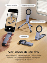 Carica l'immagine nel visualizzatore di Gallery, UGREEN Treppiede Magnetico per Telefono Grigio Nebulosa