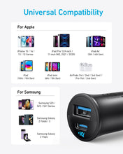 Carica l'immagine nel visualizzatore di Gallery, Anker Caricatore Auto USB C 30W 2 Porte PowerIQ 3.0