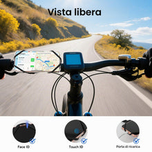 Carica l'immagine nel visualizzatore di Gallery, Porta Cellulare Bici, Supporto Smartphone Bici in Silicone, Supporto Telefono Bicicletta, Manubrio Anti-Vibrazione Unive