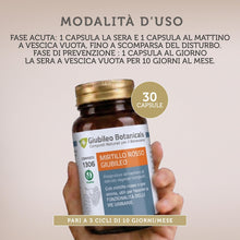 Carica l'immagine nel visualizzatore di Gallery, Integratore 100% naturale con MIRTILLO ROSSO E UVA URSINA - utili per la funzionalità delle vie urinarie, con BETULLA - 