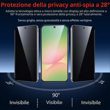 Carica l'immagine nel visualizzatore di Gallery, Privacy Pellicola per Samsung Galaxy A56 5G Vetro Temperato Anti Spy Durezza 9H Vetrino Protettiva Anti-Graffio Senza Bo