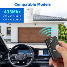Carica l'immagine nel visualizzatore di Gallery, 2Pcs Telecomando Cancello,2 Canali Universale Telecomando Cancello XT2 433 SLH LR 433,92MHz,telecomando per 433,Nero
