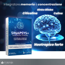 Carica l'immagine nel visualizzatore di Gallery, SINAPSYS+ Potente integratore di citicolina 1000 mg Pura e colina - Boost mente integratori migliora la memoria e Concen