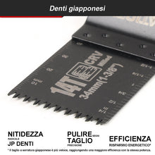 Carica l'immagine nel visualizzatore di Gallery, 22 Pezzi Lame Utensile Multifunzione – Lame Oscillanti per Taglio Legno, Metallo, Plastica – Compatibili con Fein, Makit