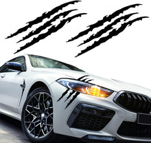 Carica l'immagine nel visualizzatore di Gallery, TLDSHOP® - Adesivo per Auto Graffi Artigli - 2 Pezzi Adesivi per Auto a Forma di Graffi Nero - Adesivo Mostro Artigli Se