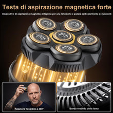 Carica l'immagine nel visualizzatore di Gallery, Rasoio Testa Calva,Rasoio Elettrico Barba 6D, Autonomia 160 min