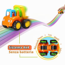 Carica l'immagine nel visualizzatore di Gallery, GoStock Auto Giocattoli Spingi e Vai in Auto Giocattoli di Veicoli di Costruzione Camion per Bambini Regalo per Bambino 