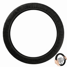 Carica l'immagine nel visualizzatore di Gallery, 1 Pezzi Coprivolante Per Auto, Coprivolante In Pelle Elastica, Volante Antiscivolo Per Veicoli, Coprivolante Auto Univer