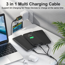Carica l'immagine nel visualizzatore di Gallery, RAVIAD Multi Cavo di Ricarica 3 in 1 Multiplo Cavetto Micro USB C 1.26M