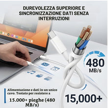 Carica l'immagine nel visualizzatore di Gallery, Caricabatterie 20W con Cavo Lightning 1m per iPhone