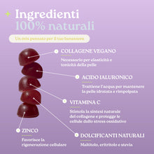 Carica l'immagine nel visualizzatore di Gallery, Gommose di Collagene con Acido Ialuronico, Vitamin C e Zinco