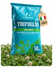 Carica l'immagine nel visualizzatore di Gallery, LERAVA Trifoglio Nano (50 m²) - Semi prato resistente al calpestio - copertura fitta e uniforme per zone in ombra e sole