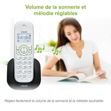 Carica l'immagine nel visualizzatore di Gallery, VTech CS1500 Telefono wireless DECT a doppia carica con blocco chiamata, ID chiamata/chiamata in attesa, altoparlante vi