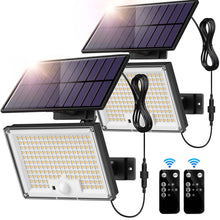 Carica l'immagine nel visualizzatore di Gallery, SIGRILL Faretti Solari a LED da Esterno, 172 LED Luce Solare LED Esterno con Sensore di Movimento, IP65 Impermeabile Luc
