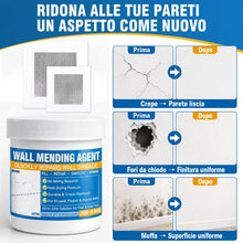 Carica l'immagine nel visualizzatore di Gallery, Stucco per Muro Bianco Pronto, 250g Stucco Muro per Buchi, Crepe, Sfogliature &amp; Graffiti, Con Patch per Cartongesso, Spa