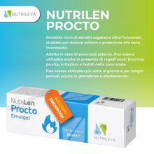 Carica l'immagine nel visualizzatore di Gallery, NutriLen Procto Crema Emorroidi Esterne e Ragadi Anali 60ml Confezione da 2 Pomata Naturale Lenitiva con Amamelide Aloe 
