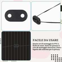 Carica l'immagine nel visualizzatore di Gallery, Photect 200 Set Kit di Fissaggio per Frangivista 200 Clip, Nero