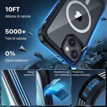 Carica l'immagine nel visualizzatore di Gallery, CENHUFO Cover Magnetica iPhone 15, [Compatibile con Magsafe] Integrata [9H HD] Vetro Temperato Schermo e Protezione Foto