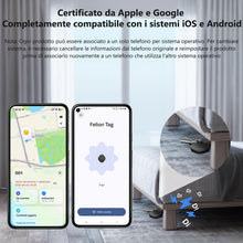 Carica l'immagine nel visualizzatore di Gallery, VOCOlinc Smart Tag Tracker Compatibile con Android Google Funzioni Trova o iOS Apple Dov'è App, Bluetooth Localizzatore 