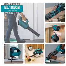 Carica l'immagine nel visualizzatore di Gallery, 5,0Ah 18V BL1850B Batteria per BL1860 BL1850B BL1850 BL1840B BL1840 BL1830 BL1835 BL1845 BL1815 LXT-400