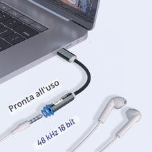 Carica l'immagine nel visualizzatore di Gallery, YISH Adattatore USB C Jack 3.5mm：Audio Aux USB Tipo C a Jack Adattatore con Chip DAC per 3.5mm Cuffie Compatibile con iP