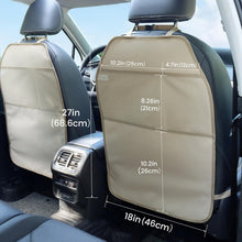 Carica l'immagine nel visualizzatore di Gallery, Viaviat Set di 2 tappetini per auto grandi e resistenti all'acqua, con 2 tasche in rete, protezione da polvere, fango e 
