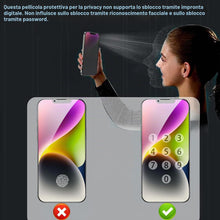 Carica l'immagine nel visualizzatore di Gallery, Coiwxmoi Privacy Pellicola Opaca per Apple iPhone 16e/14/13/13 pro,Opaco Vetro Temperato Anti-Spy Durezza 9H Anti-rifles