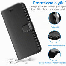 Carica l'immagine nel visualizzatore di Gallery, JETech Cover Portafoglio per iPhone 11, Nero