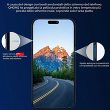 Carica l'immagine nel visualizzatore di Gallery, QHOHQ 3 Pezzi Vetro Temperato per iPhone 15 Pro Max [6,7 Pollici] e 3 Pezzi Pellicola Fotocamera, Pellicola Prottetiva A