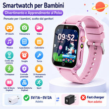 Carica l'immagine nel visualizzatore di Gallery, Smartwatch Bambini 13 Sveglie con 39 Giochi e Fotocamera