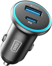 Carica l'immagine nel visualizzatore di Gallery, INIU Carica Batteria per Auto, 66W Total Presa Accendisigari USB C PD &amp; QC 3.0 Fast Charging Caricabatterie, Caricatore 
