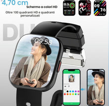 Carica l'immagine nel visualizzatore di Gallery, Smartwatch Uomo Donna, 1.85" Orologio Smart Watch con Chiamate