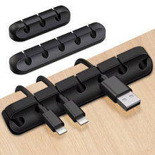 Carica l'immagine nel visualizzatore di Gallery, LAC FUTURE Ferma Cavi da Scrivania 3 Pz - Cable Management Clip per USB e Ricarica - Fermacavi Adesivi | Organizer Cavi 