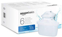 Carica l'immagine nel visualizzatore di Gallery, Amazon Basics Filtri per acqua, adatto e compatibile con tutte le caraffe BRITA, incluse le PerfectFit, 6 unità, confezi