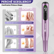 Carica l'immagine nel visualizzatore di Gallery, Fresa per Unghie Professionale Lima Elettrica per Unghie, Viola