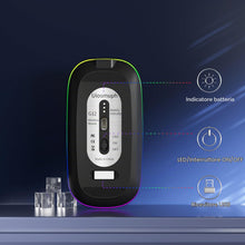 Carica l'immagine nel visualizzatore di Gallery, Uiosmuph G12 Mouse Wireless, LED Silenzioso Mouse Senza Fili, Nero Opaco