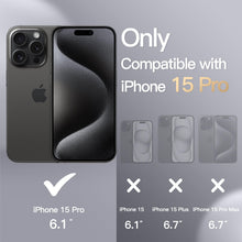 Carica l'immagine nel visualizzatore di Gallery, JETech Cover Magnetica Silicone per iPhone 15 Pro, Nero
