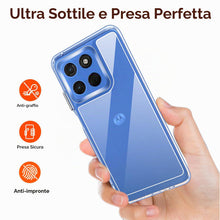 Carica l'immagine nel visualizzatore di Gallery, iVoler Cover Trasparente Anti Ingiallimento per Motorola Moto G57 5G / G57 Power 5G con 2 Pezzi Pellicola Vetro Temperat