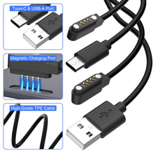 Carica l'immagine nel visualizzatore di Gallery, Charger for PLAUD Note AI Voice Recorder,Plaid Charger Replacement USB-A/C Charging Cable Cord for PLAUD Note Pro(3.3ft/