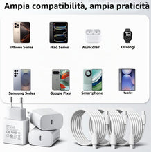 Carica l'immagine nel visualizzatore di Gallery, 【3-pack】Caricatore USB C da 25 W, Spina Type-C PD 3.0 adattatore di alimentazione universale USB C caricatore rapido com