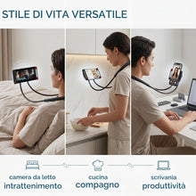Carica l'immagine nel visualizzatore di Gallery, Supporto Telefono Letto,Supporto Universale Per Smartphone, Da Appendere Al Collo, Rotazione Libera Fai Da Te Per Moltep
