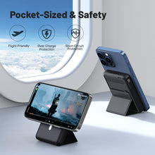 Carica l'immagine nel visualizzatore di Gallery, Azmuth Power Bank, per Magsafe Powerbank iPhone 10000mAh con Cavo, Nero