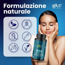Carica l'immagine nel visualizzatore di Gallery, OVF NAC N-Acetil-Cisteina NAC 600mg 60cps Perfetto per Stimolare la Rigenerazione del Glutatione 2 Mesi di Fornitura Sen