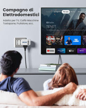 Carica l'immagine nel visualizzatore di Gallery, LENCENT Multipresa Salvaspazio da 10A, 2500W Multipla Presa con 3 Prese IT