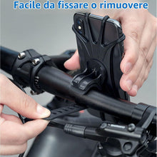 Carica l'immagine nel visualizzatore di Gallery, Kinizuxi Supporto Telefono Bicicletta 2Packs,Universale Supporto Telefono Motociclo,360°Rotabile Silicone Manubrio Suppo