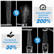 Carica l'immagine nel visualizzatore di Gallery, Manopola Doccia Risparmio Idrico Acefy Soffione Doccia Alta Pressione in Ottone Cromata,Doccino per Doccia Anticalcare, 