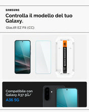 Carica l'immagine nel visualizzatore di Gallery, Spigen EZ Fit Vetro Temperato [2 Pezzi] per Samsung Galaxy A37, A36 5G